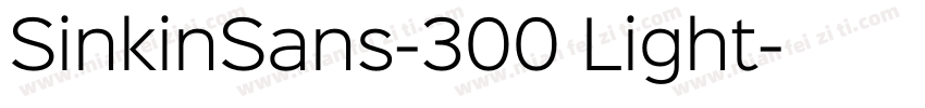 SinkinSans-300 Light字体转换